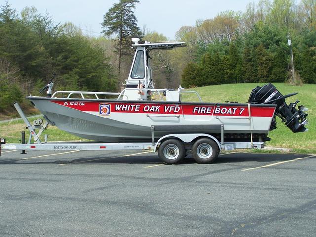 1991 22ft Boston Whaler, 
2- 150HP Mercury Engines, 
500 gpm fire pump, 
500gpm taskforce deluge monitor
